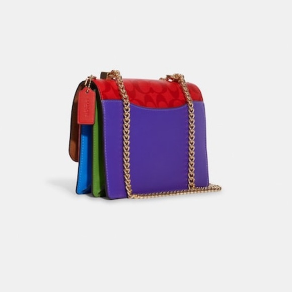 COACH Klare Crossbody In Blocked Signature Canvas - Picture 2 of 13